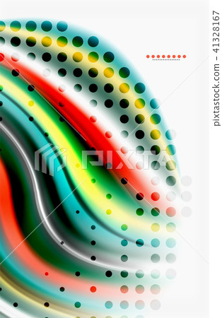 Rainbow color waves, vector blurred abstract background Rainbow color waves, vector blurred abstract background 41328167