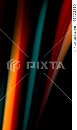 Fluid rainbow colors on black background, vector wave lines and swirls 41328210