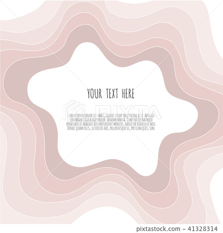 Banners with 3D abstract background, pinc paper cut shapes. 41328314