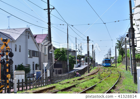 在山下站附近的東急世田谷線沿線 41328814