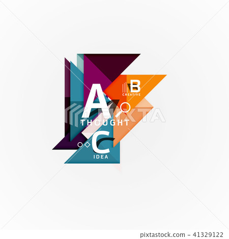 Geometric design abstract option infographics 41329122