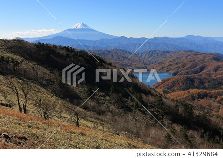 從Daiboshatsu Pass附近的Sai-no-kawahara觀看富士山 41329684