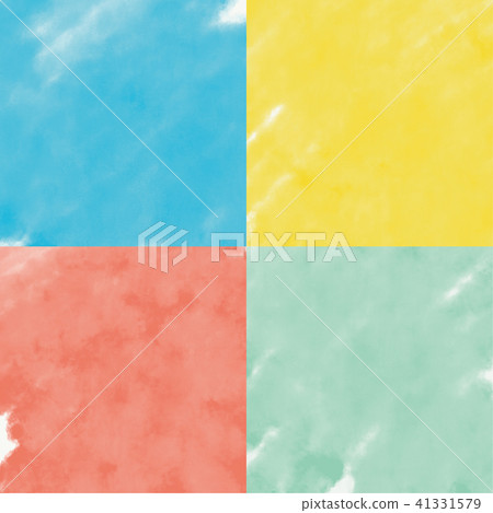 4 color set of watercolor-like background 4 color set of watercolor-like background 41331579