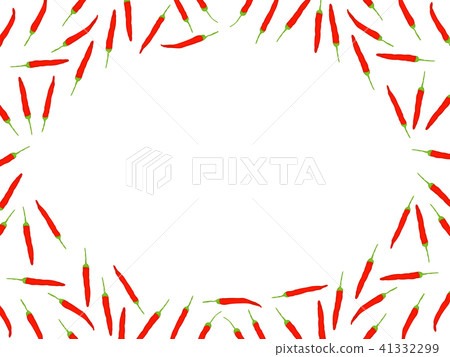 紅辣椒例證菜框架 41332299