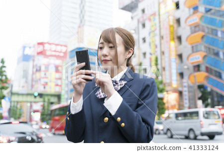 Smart girls, Akihabara, uniform girls high school students 41333124