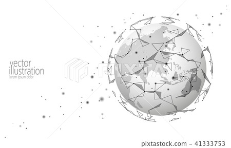 Global international connection information exchange blockchain cryptocurrency. Planet space low Global international connection information exchange blockchain cryptocurrency. Planet space low 41333753