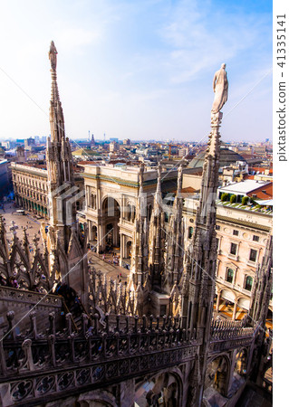 view of Milan from the the Duomo view of Milan from the the Duomo 41335141