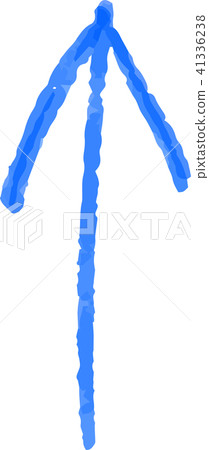 Blue Doodle Pencil Blue Doodle Pencil 41336238