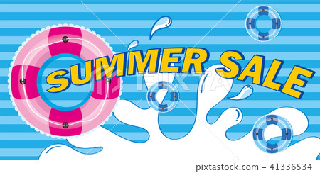 夏季促銷模板|浮環和飛濺的插圖和背景|夏季促銷|矢量數據 夏季促銷模板|浮環和飛濺的插圖和背景|夏季促銷|矢量數據 41336534