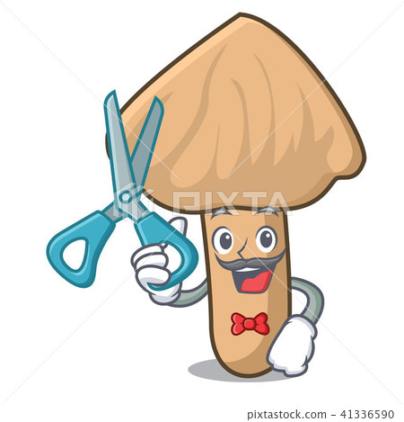 Barber inocybe mushroom character cartoon 41336590