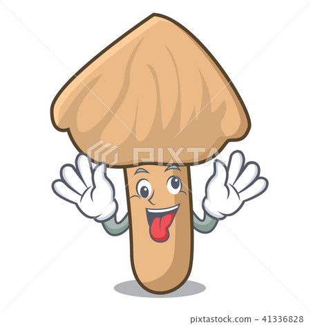 Crazy inocybe mushroom mascot cartoon Crazy inocybe mushroom mascot cartoon 41336828