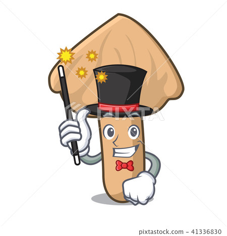 Magician inocybe mushroom mascot cartoon 41336830