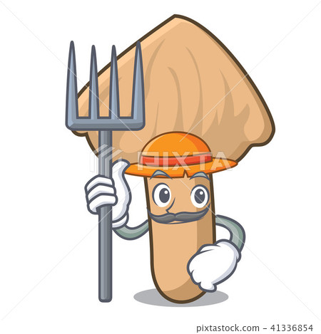 Farmer inocybe mushroom character cartoon Farmer inocybe mushroom character cartoon 41336854