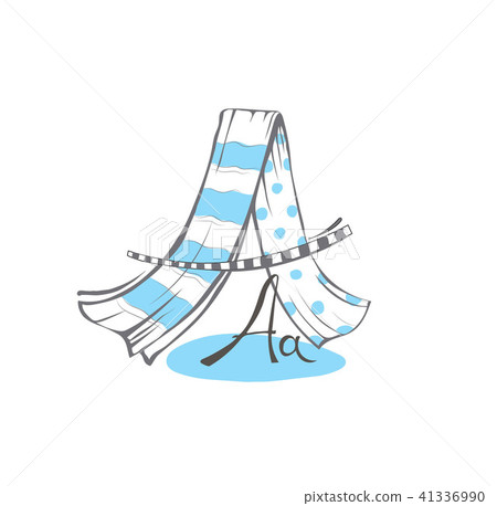 Vector Letter A stylized alphabet, light textile abstract pictur Vector Letter A stylized alphabet, light textile abstract pictur 41336990