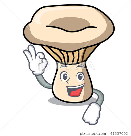 Okay milk mushroom character cartoon 41337002