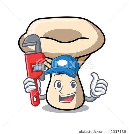 Plumber milk mushroom mascot cartoon 41337186