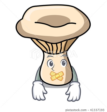 Silent milk mushroom mascot cartoon Silent milk mushroom mascot cartoon 41337193