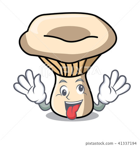Crazy milk mushroom mascot cartoon 41337194