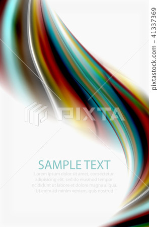 Rainbow color waves, vector blurred abstract background Rainbow color waves, vector blurred abstract background 41337369