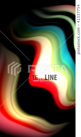 Blur color wave lines abstract background 41337754