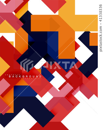 Multicolored abstract geometric shapes, geometry background for web banner 41338336