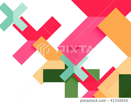 Multicolored abstract geometric shapes, geometry background for web banner Multicolored abstract geometric shapes, geometry background for web banner 41338950