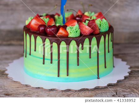 beautiful homemade cake with a figure beautiful homemade cake with a figure 41338952