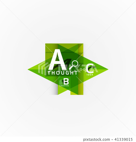 Vector infographic options banner, paper style design 41339015