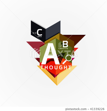 Geometric design abstract option infographics Geometric design abstract option infographics 41339226