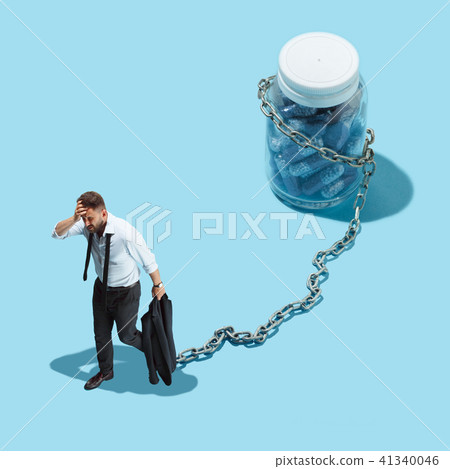 Dependence of pills concept. Dependence of pills concept. 41340046