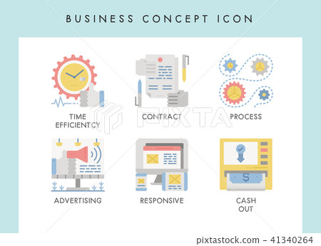 Business concept icons - Stock Illustration [41340264] - PIXTA