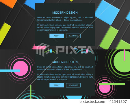 Modern Design Web Pages Set of Abstract Cover Modern Design Web Pages Set of Abstract Cover 41341807