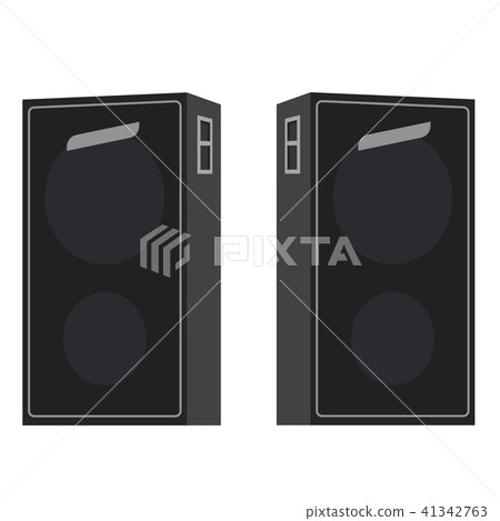 Acoustic Loudspeakers Vector Illustration Isolated 41342763