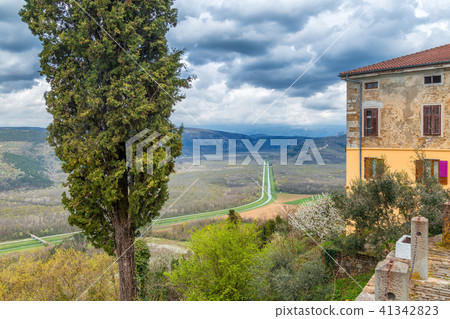 View from a The Motovun historic town. View from a The Motovun historic town. 41342823