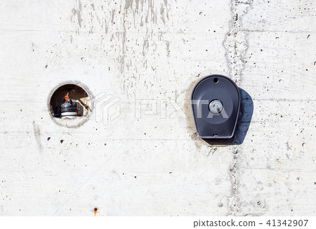 Access Control key Reader On The Wall Close-up Access Control key Reader On The Wall Close-up 41342907