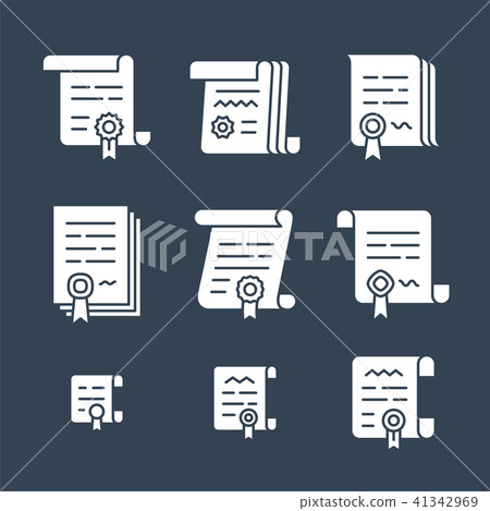 Contract solid icons Contract solid icons 41342969