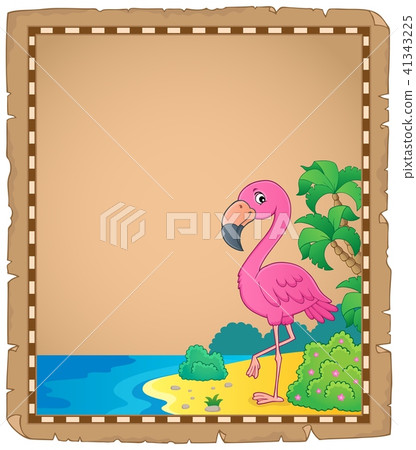 Flamingo topic parchment 1 Flamingo topic parchment 1 41343225
