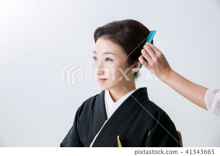 黑色袖子的頭髮套裝 黑色袖子的頭髮套裝 41343665