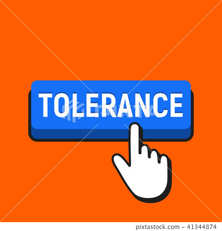Hand Mouse Cursor Clicks the Tolerance Button. Hand Mouse Cursor Clicks the Tolerance Button. 41344874