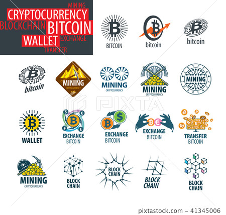 vector icon set for cryptography 41345006