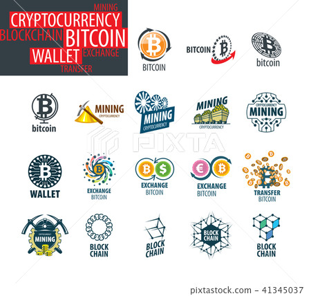 vector icon set for cryptography 41345037
