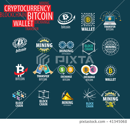 vector icon set for cryptography 41345068