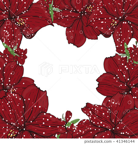 Vector flower invitation, save the date card  41346144