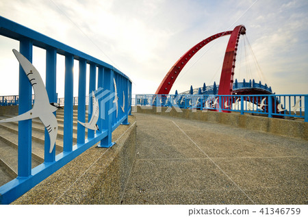 橋 苑港觀光漁港 苑裡漁港 台灣 彩虹橋 情人橋 bridge Fishing port 41346759