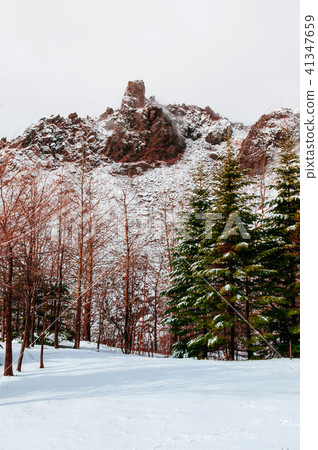 Hokkaido Usuzan mountain in winter snow Hokkaido Usuzan mountain in winter snow 41347659