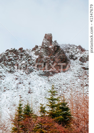 Hokkaido Usuzan mountain in winter snow  41347679