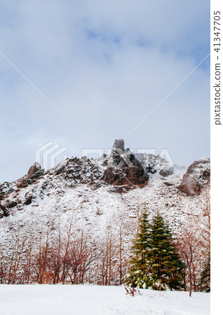 Hokkaido Usuzan mountain in winter snow Hokkaido Usuzan mountain in winter snow 41347705