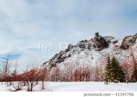 Hokkaido Usuzan mountain in winter snow 41347706