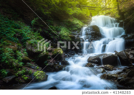 Waterfall Shypit on the Pylypets River, Ukraine Waterfall Shypit on the Pylypets River, Ukraine 41348283