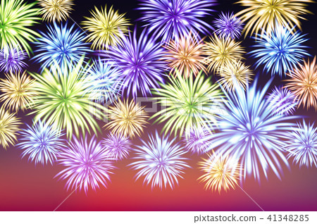 Abstract colored firework background with free Abstract colored firework background with free 41348285